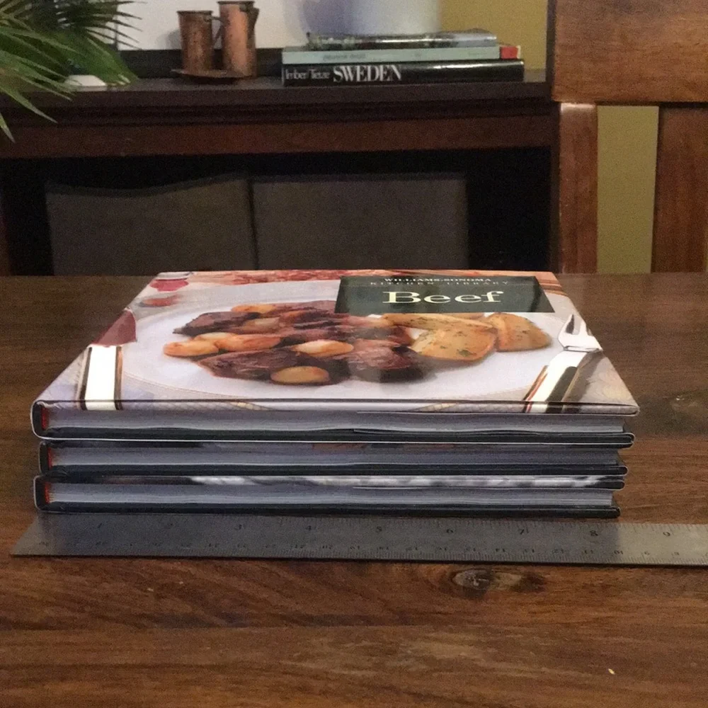 Williams Sonoma Kitchen Library Cookbook Trio Set of 3 - Beef Potatoes Fish